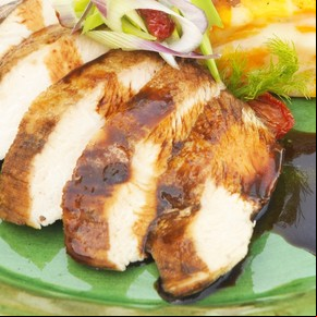 Pechuga de pollo con salsa teriyaki
