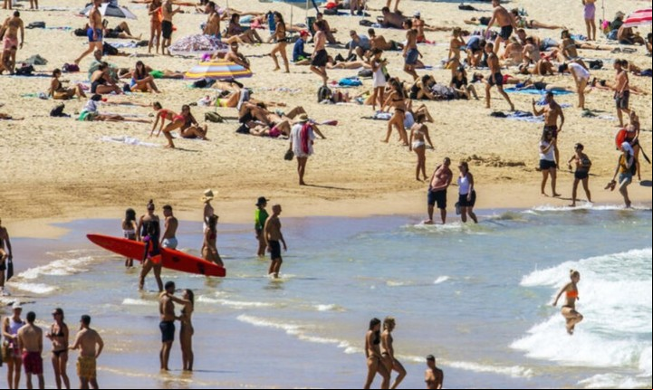 La playa Bondi en Australia.