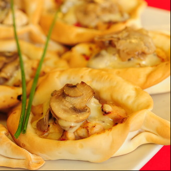 Canastitas de pollo y hongos