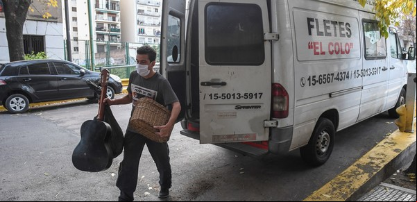 Habilitaron las mudanzas en la provincia de Buenos Aires en medio de la cuarentena
