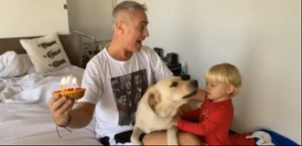 El íntimo festejo de cumpleaños de Marley en plena cuarentena: con Mirko y su perro Bailey