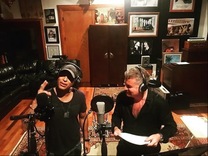 Leonid Agutin junto a Jon Secada. "Soy un gran amante de la música latina", ite el cantautor ruso.