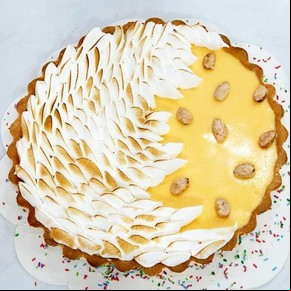 Tarta de postre de vainilla de Bake Off