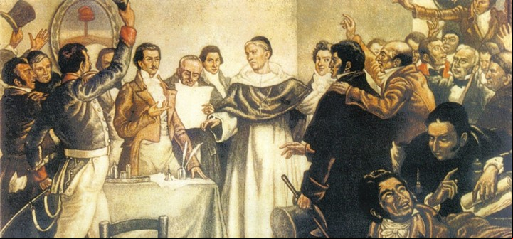 Congreso de Tucumán, el 9 de julio de 1816. / Archivo Clarín