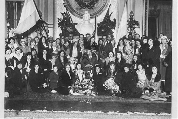 El general José Félix Uriburu, instalado por la fuerza en la Casa de Gobierno, el 6 de septiembre de 1930.