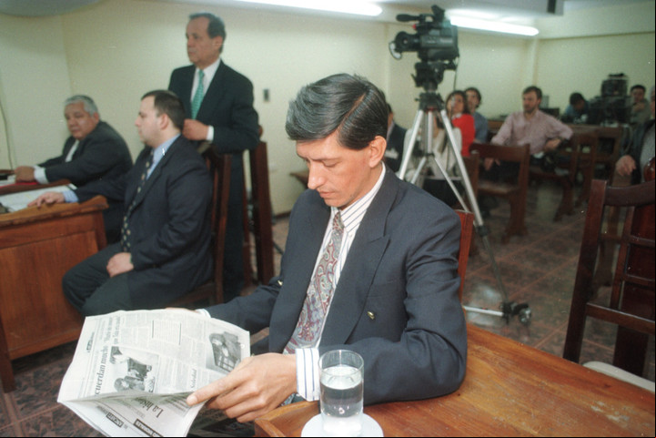 Luis Tula, en el juicio. Archivo Clarín.