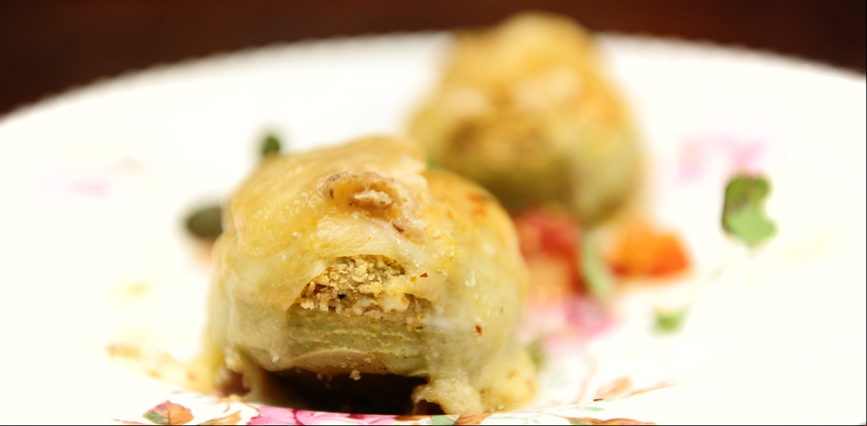 Receta de Corazones de alcaucil rellenos