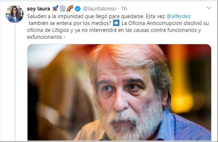 La réplica de Alonso.