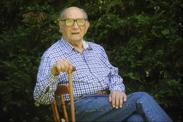 Capitán. Ricardo González, a los 95 años. Un crack.
Foto Luciano Thieberger