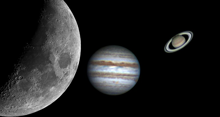 Júpiter y Saturno en conjunción. Foto: Shutterstock.