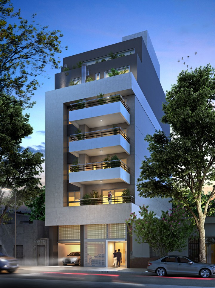 El edificio Basualdo 1277 posee seis semipisos luminosos y funcionales.