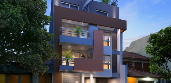 Juegos en las fachadas para generar grandes balcones terraza