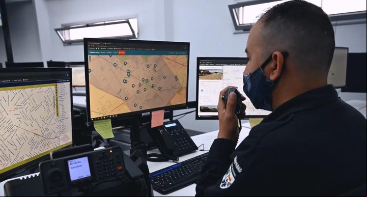 El Centro de Monitoreo, dentro del Polo de Seguridad de Pablo Nogués.