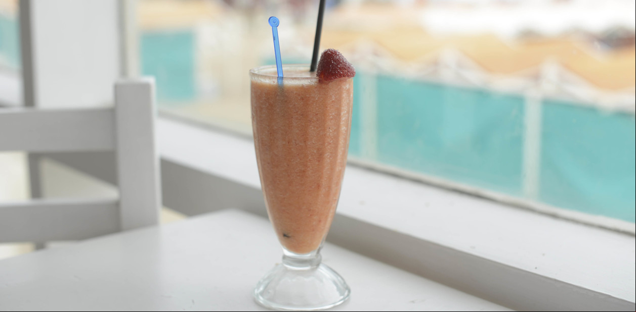 Receta de Licuado de durazno y frutilla
