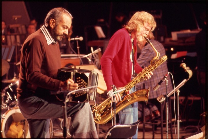 Piazzolla, a 100 años de nacimiento, su encuentro con Gerry Mulligan para disco "Reunion cumbre".