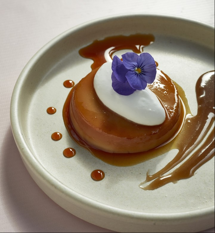 Flan vegano.