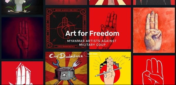Los artistas desafían a los golpistas con creatividad revolucionaria