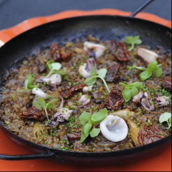 Arroz con chipirones