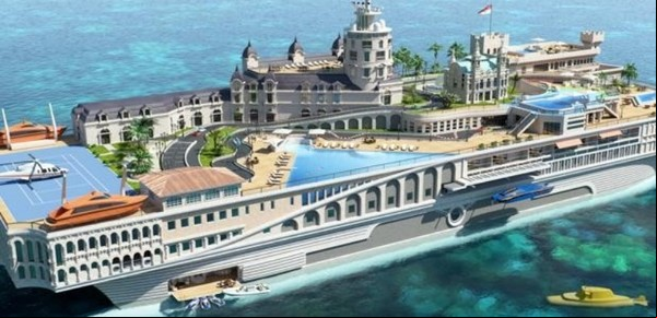 Se viene "The Streets of Mónaco", el mega yate de U$S 1.000 millones que revolucionará la navegación