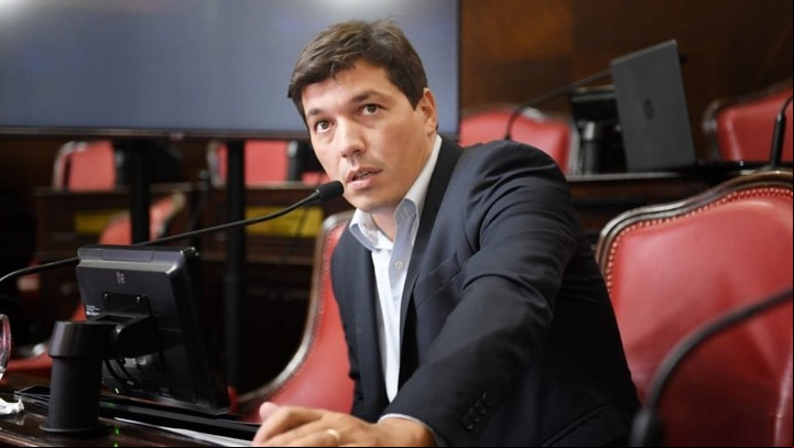 Gervasio Bozzano, dirigente de La Cámpora y presidente del bloque del Frente de Todos en el senador provincial, es uno de los que no podrá presentarse a la reelección por la ley aprobada en 2016.