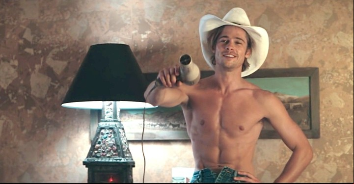 Brad Pitt en "Thelma & Louise", en el papel que le "robó" a George Clooney. Foto Archivo Clarín