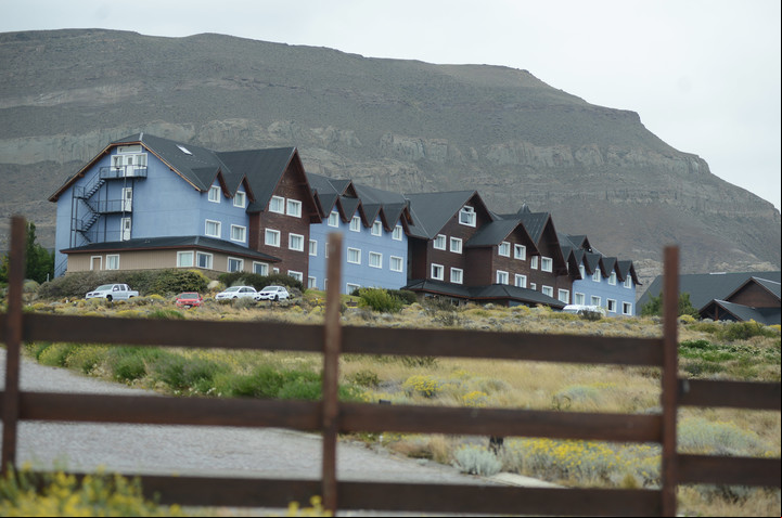 El hotel Alto Calafate, de la firma Hotesur de la familia Kirchner. Foto Francisco Muñoz.