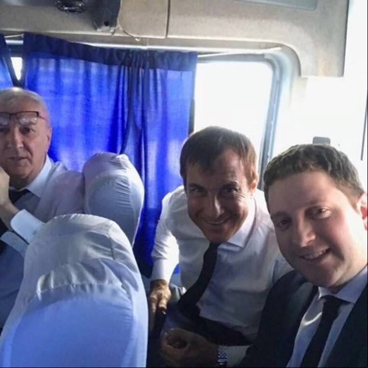 Mauro Viale, Paulo Vilouta, y Jonatan Viale. Foto: Instagram