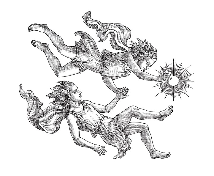 Los gemelos simbolizan entonces una experiencia cíclica de opuestos, ya que cuando son mortales deben probar la muerte y la oscuridad, y cuando son divinos comparten los placeres de los dioses. Foto ilustración: Shutterstock.