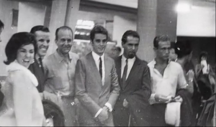 La delegación de artistas brasileños, en el Carnegie Hall, en 1962.