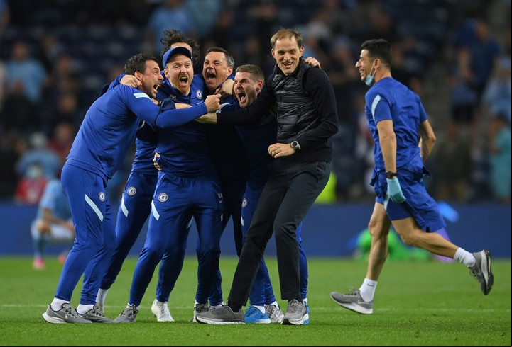 Fiesta del Chelsea, que vuelve a ser rey de Europa.