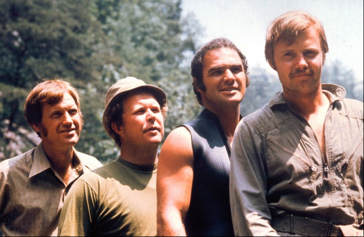 Elencazo. Junto a Burt Reynolds y John Voight, en "La violencia está en nosotros", de John Boorman. Foto Archivo Clarín