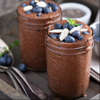 Postre de chocolate con palta