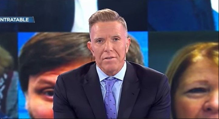 Alejandro Fantino debutó en Intratables el pasado lunes 12 de julio. Foto: Captura TV.