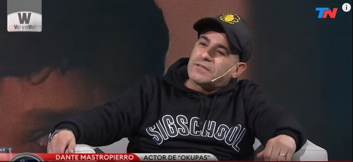 Dante Mastropierro, en la época de "Okupas" y de su personaje El Negro Pablo.
