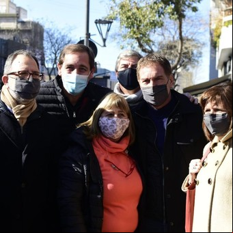 A la caza del voto duro, Patricia Bullrich se sumó a la campaña de Diego Santilli en la Provincia