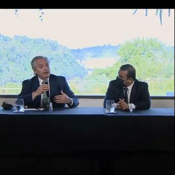 Después de lamentar el festejo en Olivos, Alberto Fernández viajó a Misiones con Fabiola y la mencionó en su discurso