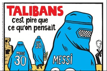 Charlie Hebdo más provocador que nunca: ¿por qué vincula a Messi con los talibanes?