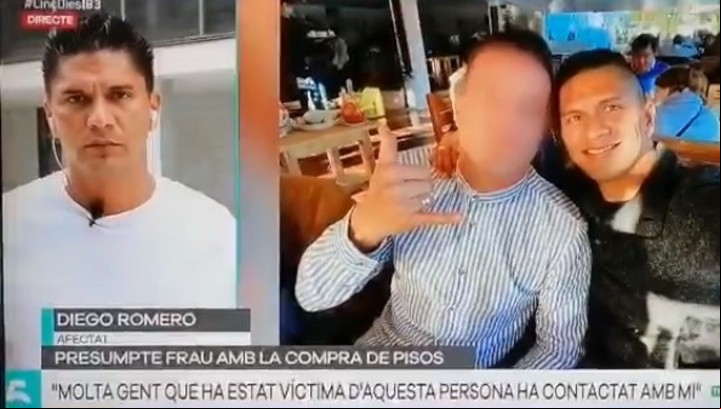 Diego Romero, junto a Jonathan D.C. primero hubo una amistad y luego se dio la estafa. Foto: Captura TV