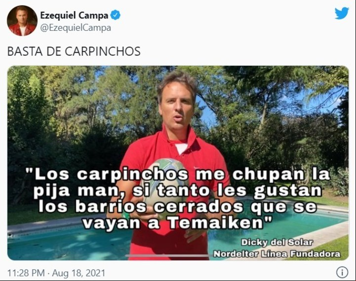 Los memes de los carpinchos virales en las redes sociales.