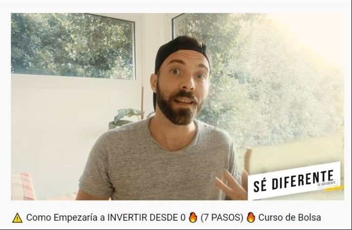 Gonzalo Pereyra Saez enseña el paso a paso para empezar a invertir en su canal "Sé diferente". Imagen: Captura.