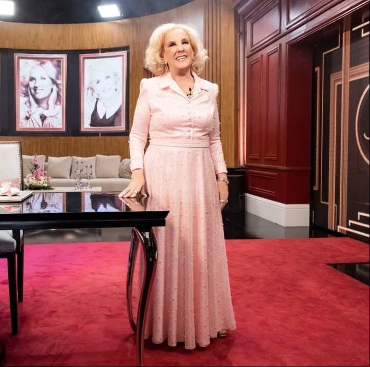Mirtha Legrand en su vuelta a la TV. Foto: Malcolm MacGibbon.