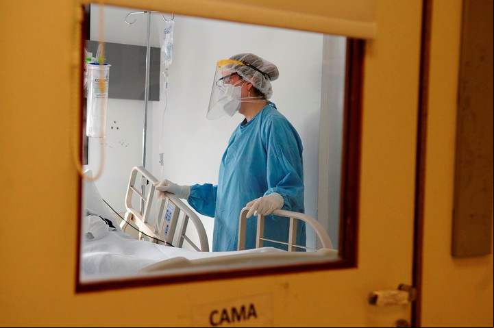 Una sala de terapia intensiva, durante la pandemia. Foto: Luciano Thieberger / Archivo