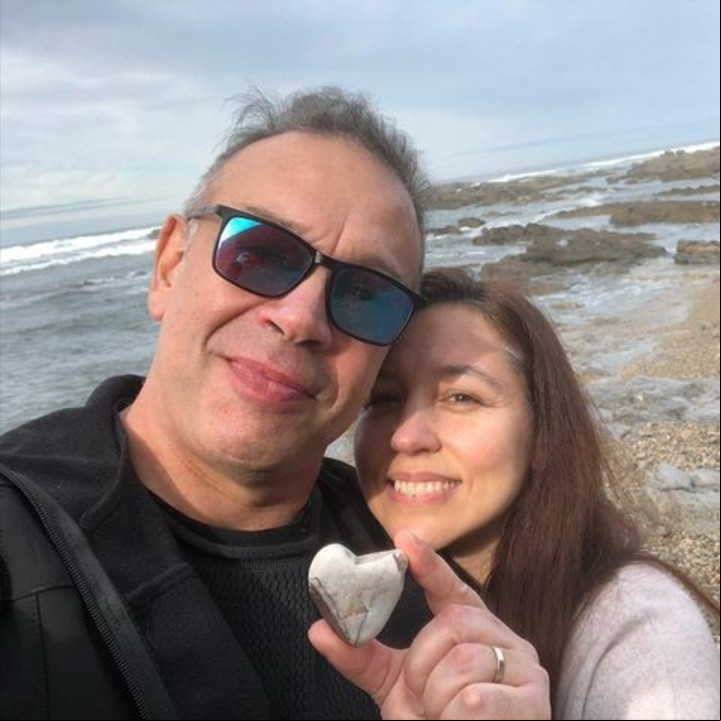 Mario De Candia y su esposa, Belén, súper enamorados. Foto: Instagram