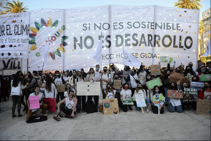 Buenos Aires se sumó a la Huelga mundial por clima. Fotos Emmanuel Fernández