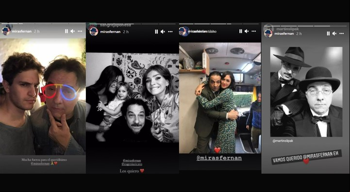 Los excompañeros de Fernán Mirás en ATAV le enviaron mucha fuerza (Instagram).