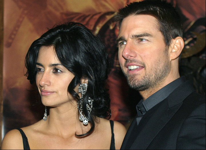 Penelope Cruz y Tom Cruise en 2004. Una pareja que duró muy poco tiempo. Foto/archivo