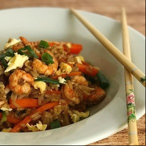 Chow fan de camarones