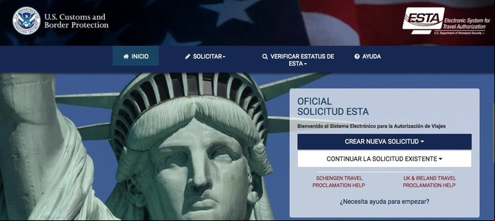 Para ingresar a Estados Unidos, ciudadanos de naciones exentas de Visa, deben tramitar el ESTA.