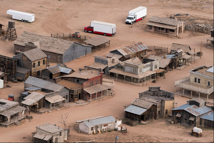 El set de "Rust". Foto AP