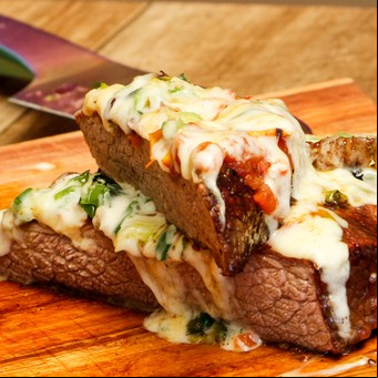 Tapa de asado a la pizza
